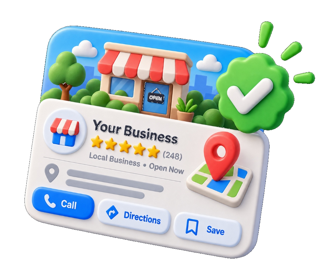 Google Business Profile 3D Card